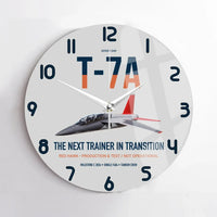 Thumbnail for T-7A Red Hawk design on light gray no frame wall clock