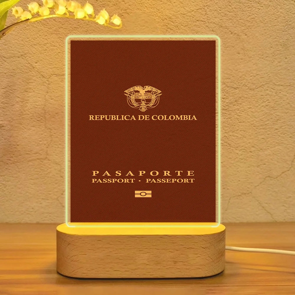 Colombia Passport Lamp - view 7