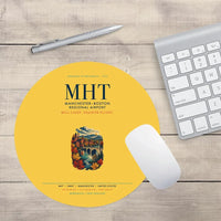 Thumbnail for Manchester–Boston Regional Airport (MHT) design on yellow round mouse pad