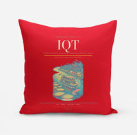Thumbnail for Coronel FAP Francisco Secada Vignetta International Airport (IQT) design on red pillow