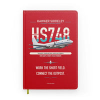 Thumbnail for Hawker Siddeley HS 748 Series 2A design on red notebook