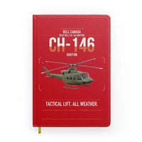 Thumbnail for Bell Canada CH-146 Griffon design on red notebook