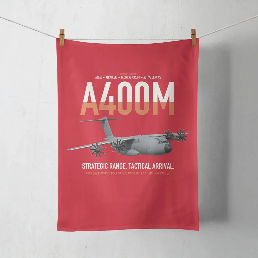 Airbus A400M Atlas design on red towel