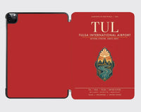 Thumbnail for Tulsa International Airport (TUL) design on red ipad tablet case