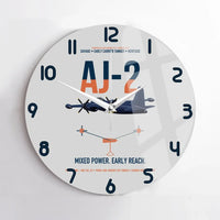 Thumbnail for AJ-2 Savage Tanker design on light gray no frame wall clock
