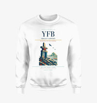 Thumbnail for Iqaluit Airport (YFB) design on white sweatshirt