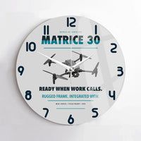 Thumbnail for DJI Matrice 30 design on light gray no frame wall clock