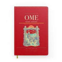 Thumbnail for Nome Airport (OME) design on red notebook