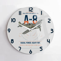 Thumbnail for Focke-Wulf Fw 190A-8 design on light gray no frame wall clock