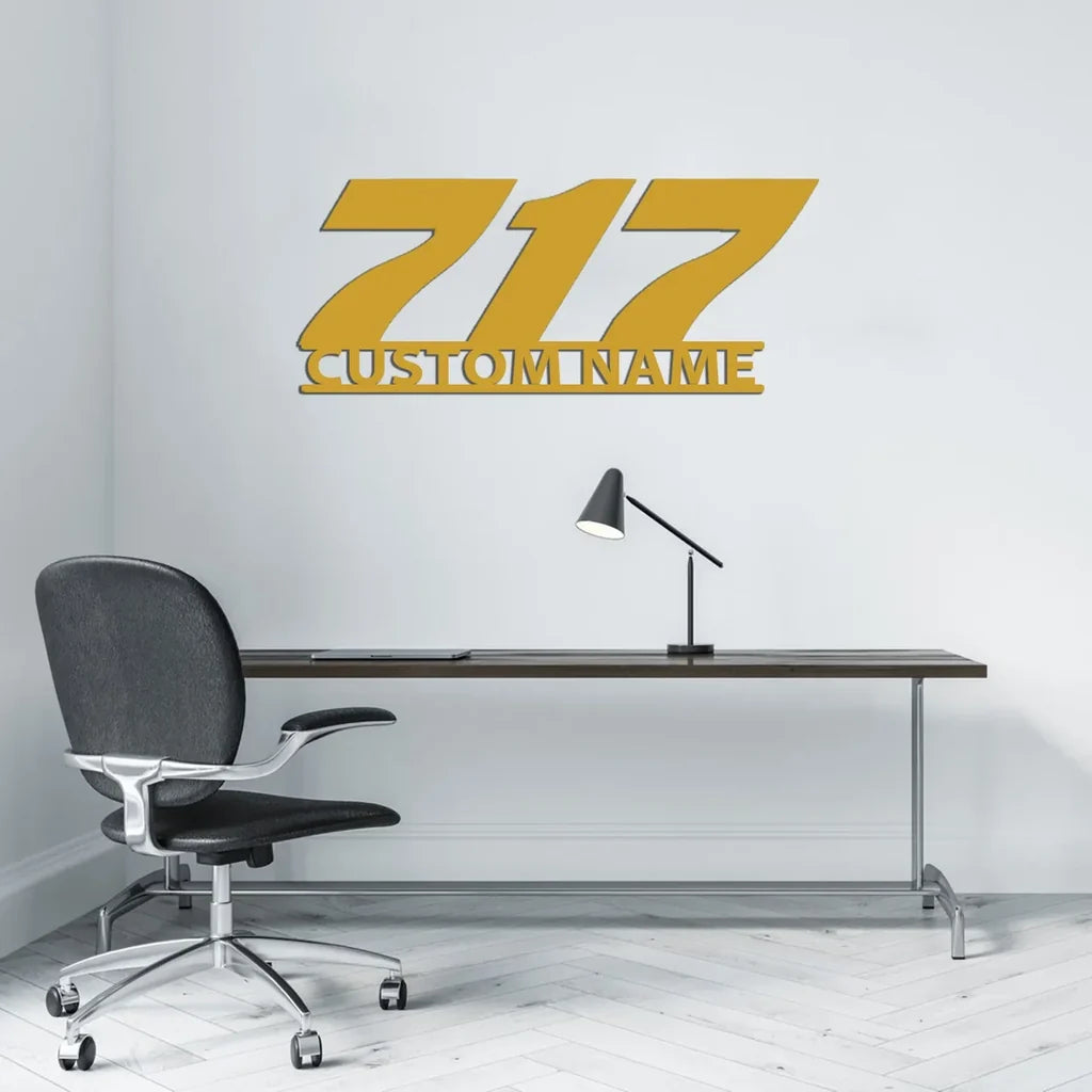 Customisable Boeing 717 Metal Sign - view 7