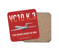 Thumbnail for Vickers VC10 K.3 design on red 1 piece coaster