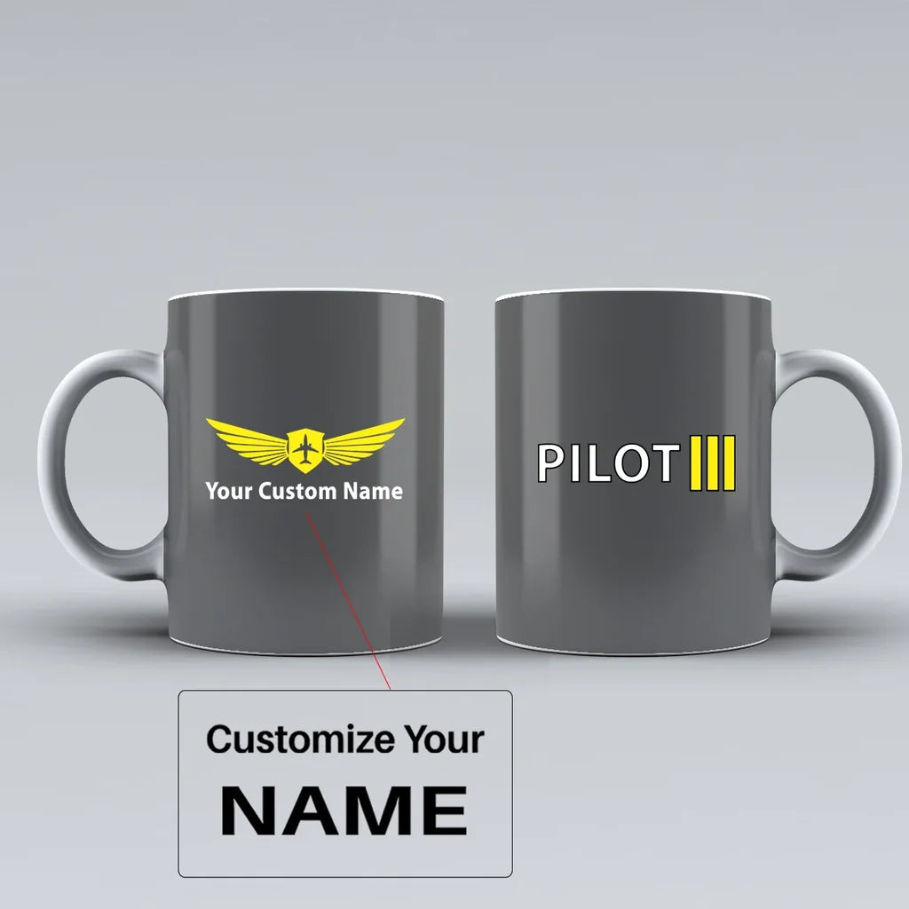 Customisable Pilot & Stripes Mug - view 7