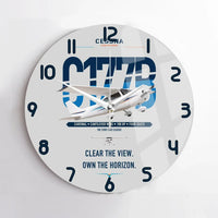 Thumbnail for Cessna 177B Cardinal design on light gray no frame wall clock