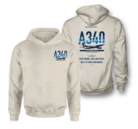 Thumbnail for Airbus A340-200 design on khaki hoodie
