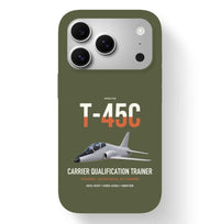 Thumbnail for T-45C Goshawk design on green army magsafe iphone case, for iPhone 17 Pro