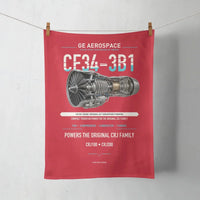 Thumbnail for CF34-3B1 design on red towel