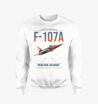 Thumbnail for F-107A Ultra Sabre design on white sweatshirt