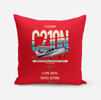 Thumbnail for Cessna T210N Centurion design on red pillow