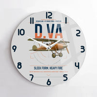 Thumbnail for Albatros D.Va design on light gray no frame wall clock