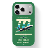 Thumbnail for Boeing 777-200LR design on green magsafe iphone case