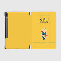 Thumbnail for Split Airport (SPU) design on yellow samsung tablet tablet case