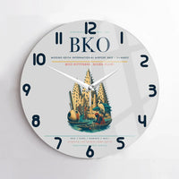 Thumbnail for Modibo Keita International Airport (BKO) design on light gray no frame wall clock