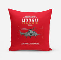 Thumbnail for Airbus Helicopters H225M Caracal design on red pillow