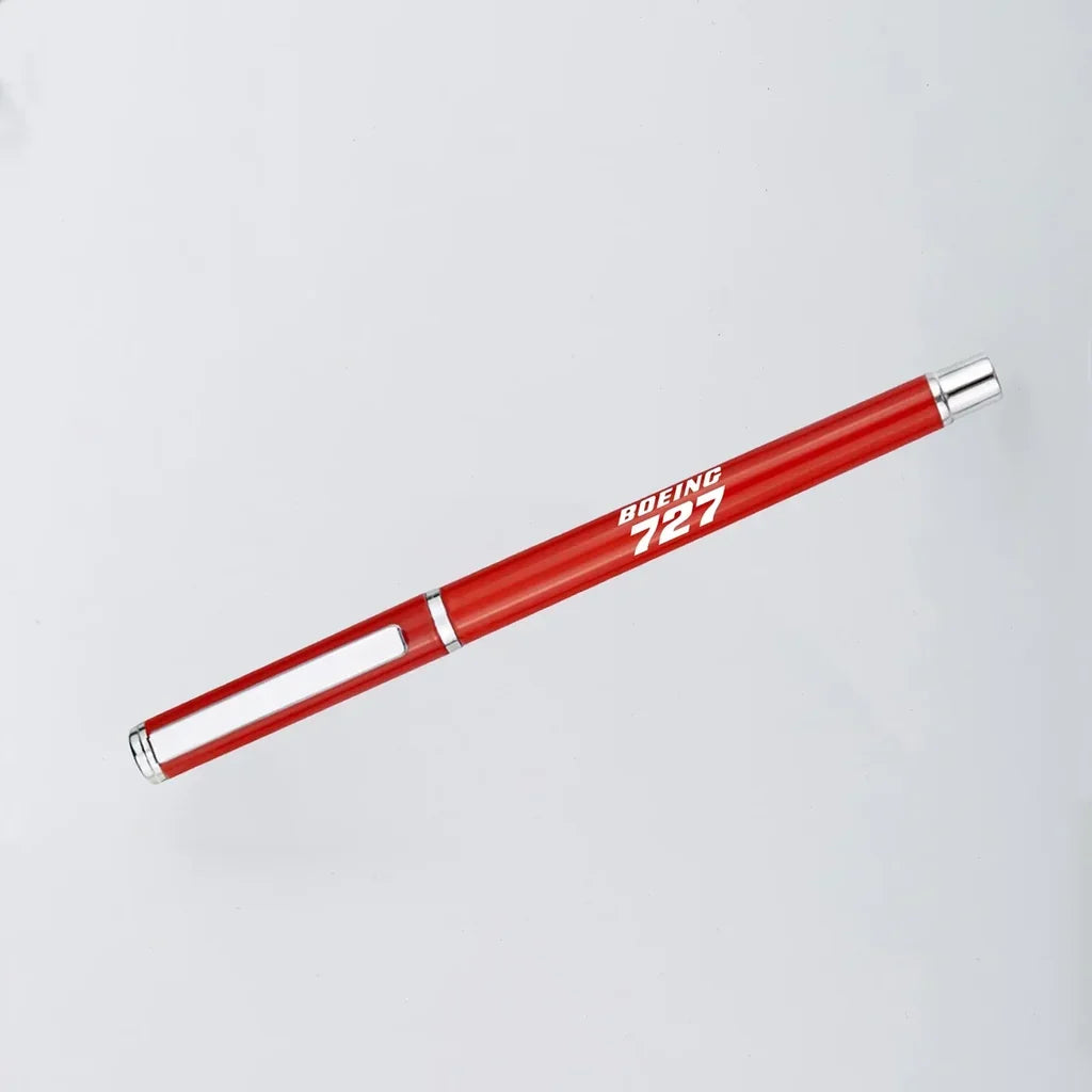 Boeing 727 & Text ballpen - red