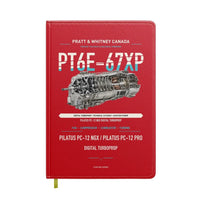 Thumbnail for PT6E-67XP design on red notebook