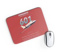 Thumbnail for Bombardier Challenger 601 design on red rectangle mouse pad