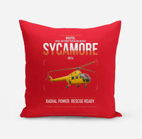 Thumbnail for Bristol Sycamore HR14 design on red pillow