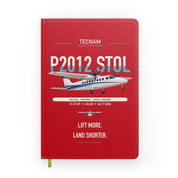 Thumbnail for Tecnam P2012 STOL design on red notebook