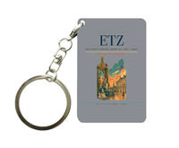 Thumbnail for Metz–Nancy–Lorraine Airport (ETZ) design on gray key chain
