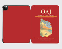 Thumbnail for Albert J. Ellis Airport (OAJ) design on red ipad tablet case