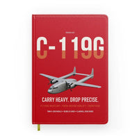 Thumbnail for C-119G Flying Boxcar design on red notebook