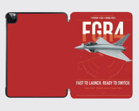 Thumbnail for Eurofighter Typhoon FGR4 design on red ipad tablet case