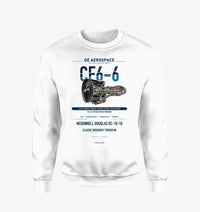 Thumbnail for CF6-6 design on white sweatshirt