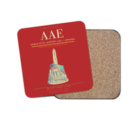 Thumbnail for Rabah Bitat Airport (AAE) design on red 1 piece coaster