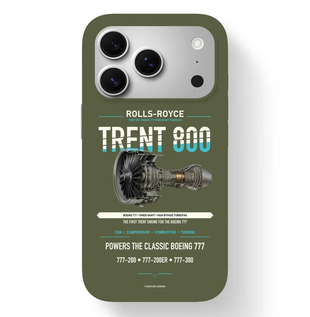 TRENT 800 Case design on green army iphone case