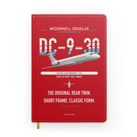Thumbnail for McDonnell Douglas DC-9-30 design on red notebook