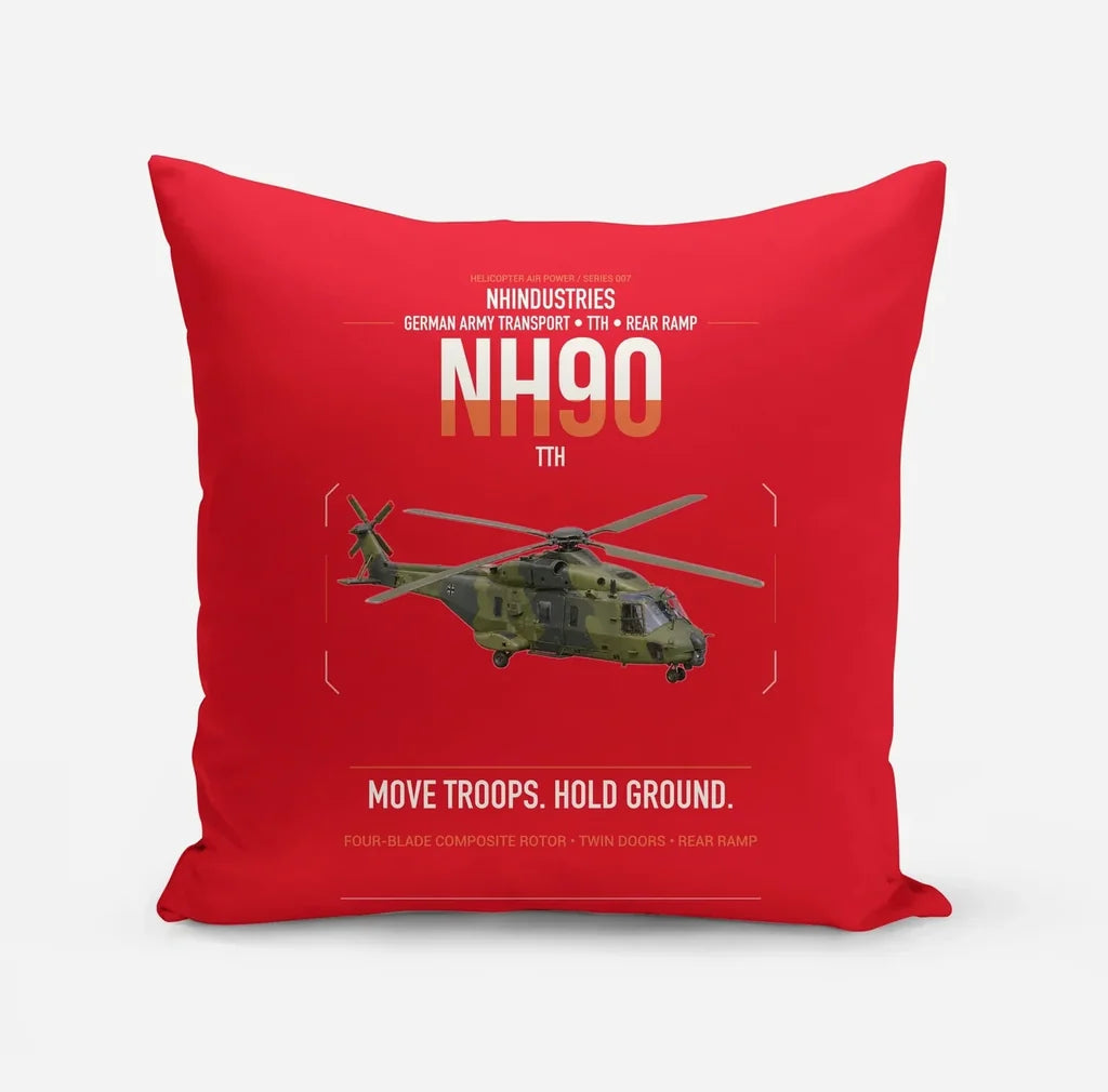 NHIndustries NH90 TTH design on red pillow