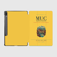 Thumbnail for Munich Airport (MUC) design on yellow samsung tablet tablet case