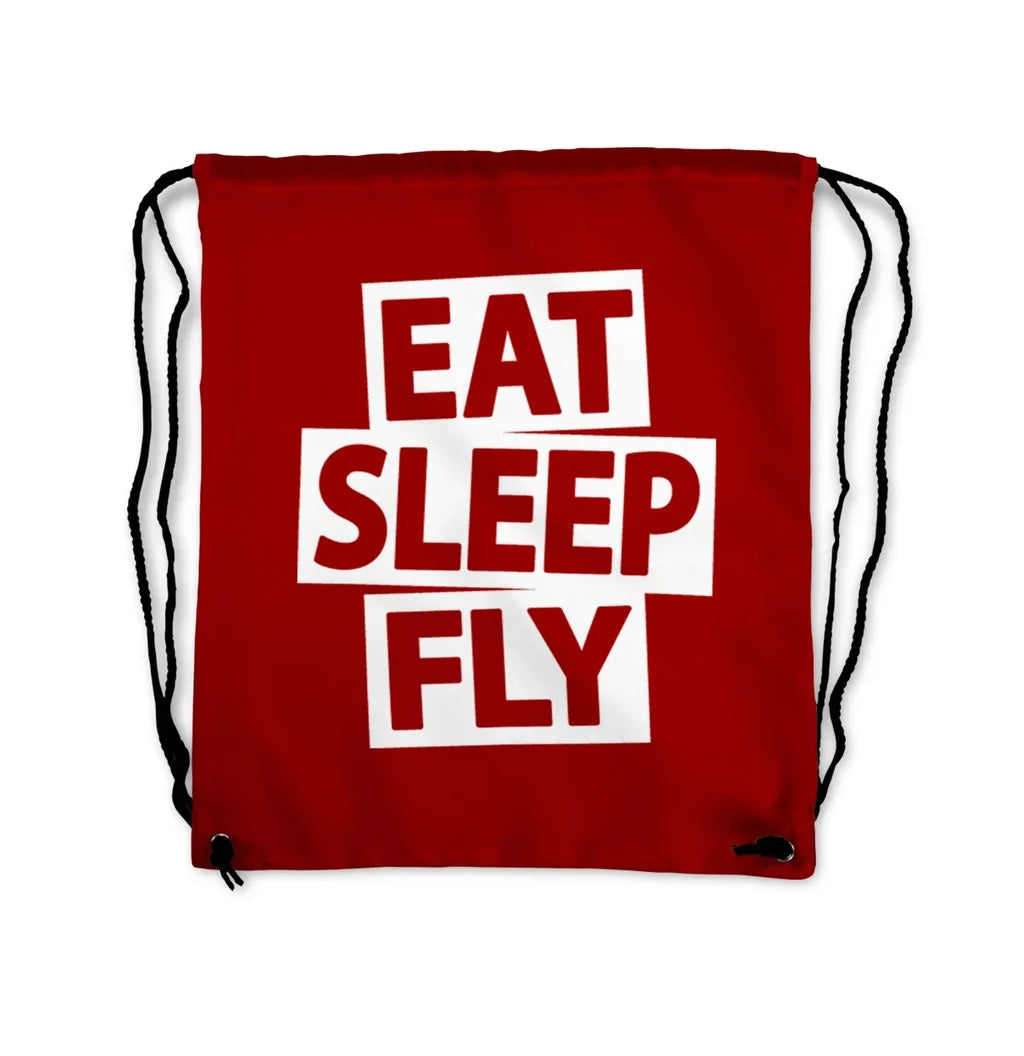 Eat Sleep Fly Drawstring Bag - view 7