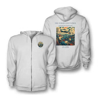 Thumbnail for VINTAGE G4484 - The Power Line Patrol - Premium Zipped Hoodie design on white