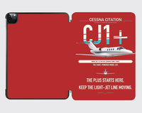 Thumbnail for Cessna Citation CJ1+ design on red ipad tablet case