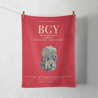 Thumbnail for Milan Bergamo Airport (BGY) design on red towel