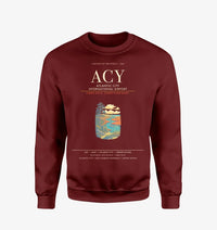Thumbnail for Atlantic City International Airport ACY Sweatshirt - Wine Red