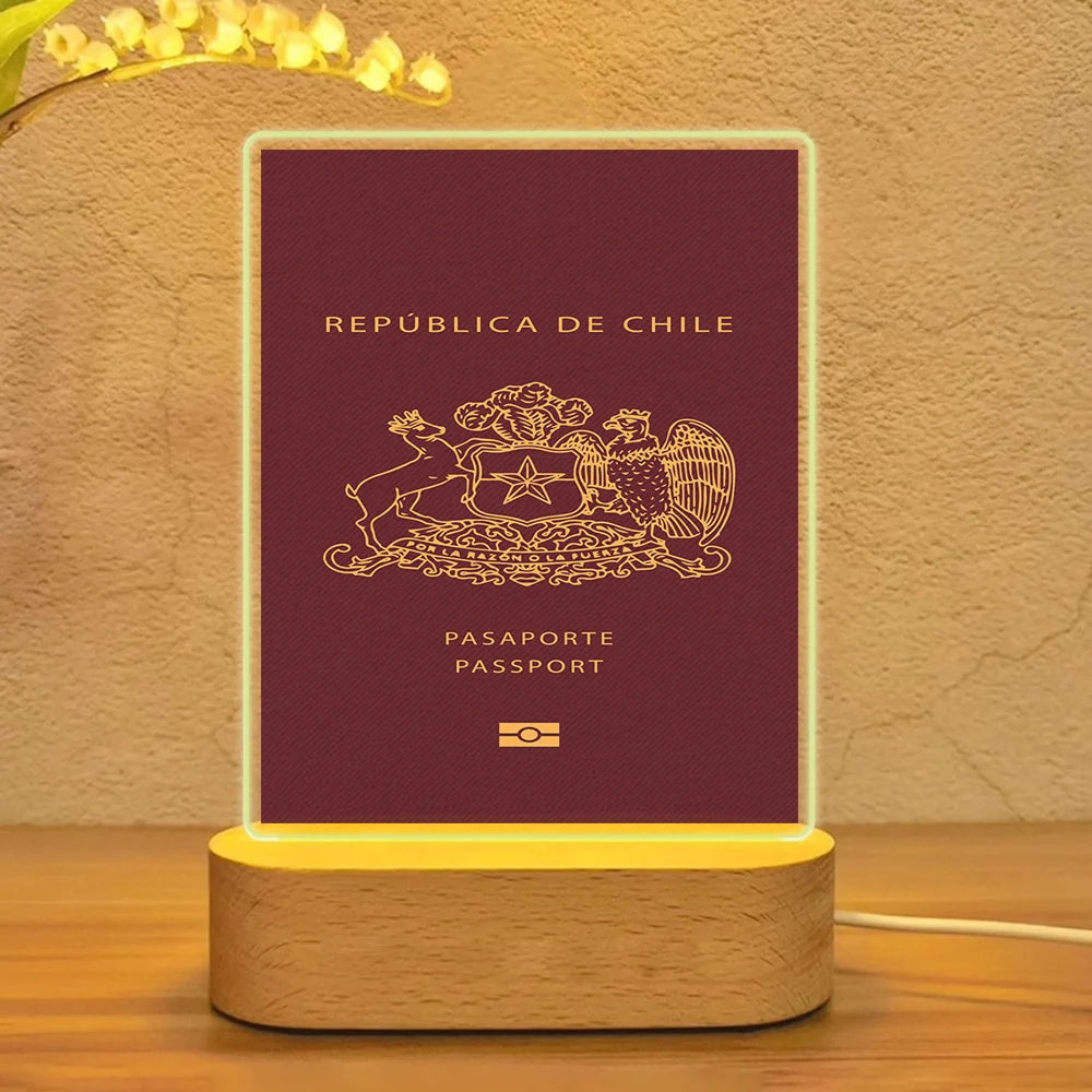 Chile Passport Lamp - view 7