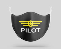 Thumbnail for Pilot aviation face mask in breathable cotton blend.
