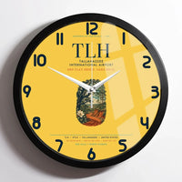 Thumbnail for Tallahassee International Airport (TLH) design on yellow framed wall clock